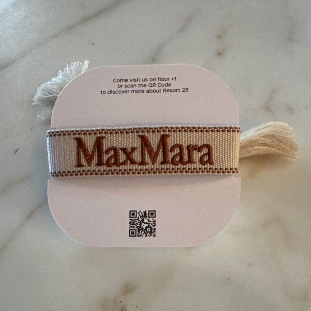 MaxMara Cream and Brown Bracelet
